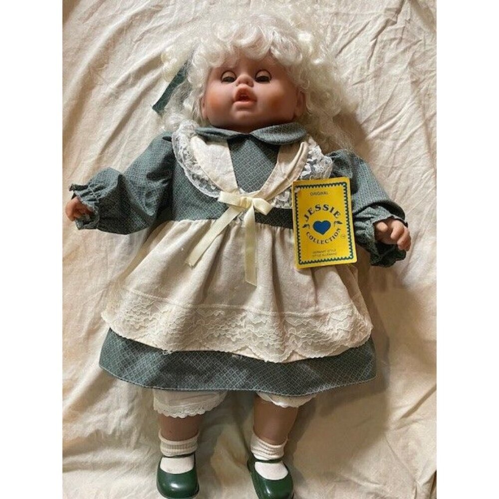 Vintage Jessie German Doll Handmade Cabbage Patch Style Yarn Hair Plush